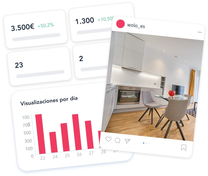 Actualizaciones, notificaciones y estadísticas